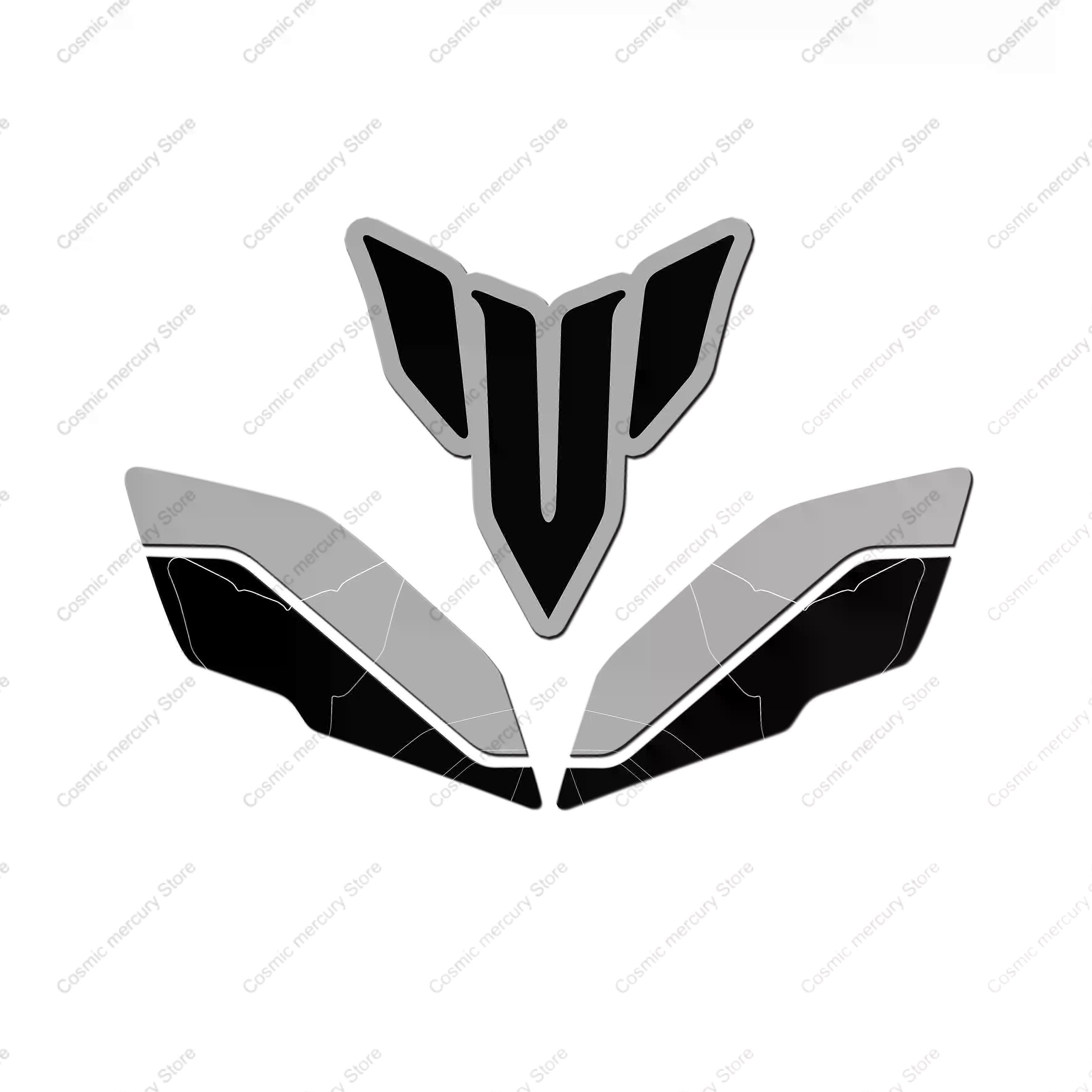 con For YAMAHA MT-09 3D Epoxy Resin Protective Sticker Motorcycle Accessories Tank Pad Sticker