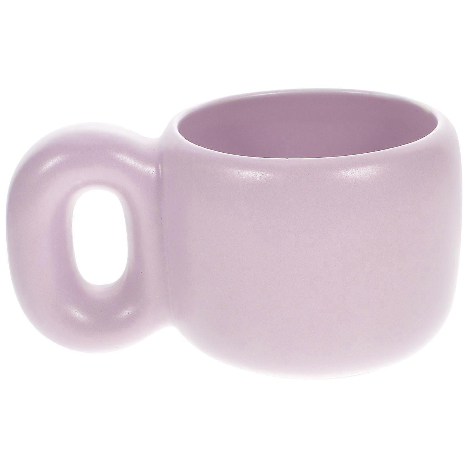 Bulky Coffee Mugs, Practical Ceramic Cups with Solid Support Handles