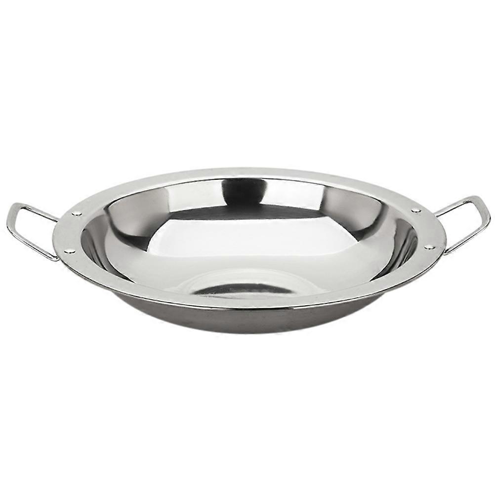 Sturdy Stainless Pan with Thoughtful Design for Easy Carrying and Safe Usage