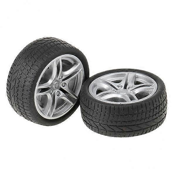 2x 2pcs Simulation Rubber Wheel Set Buggy Desert