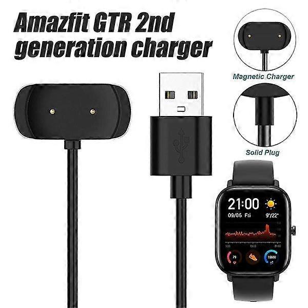 Charger compatible with Amazfit Gts 2, Gts 2 Mini, Gts 2e, Gtr 2, Gtr 2e, Gts 4 Mini, T-rex Pro, Bip 3, Bip U Smartwatch, Charging Cable Docking Stand