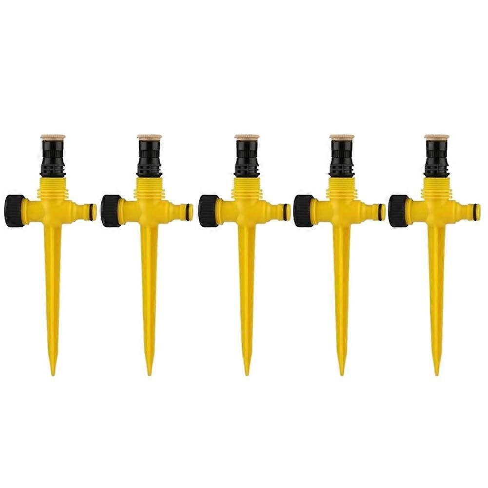 Pin Sprinkler Adjustable Atomizing Buried Sprinkler For Vegetable Garden, Ground Plug, Yellow