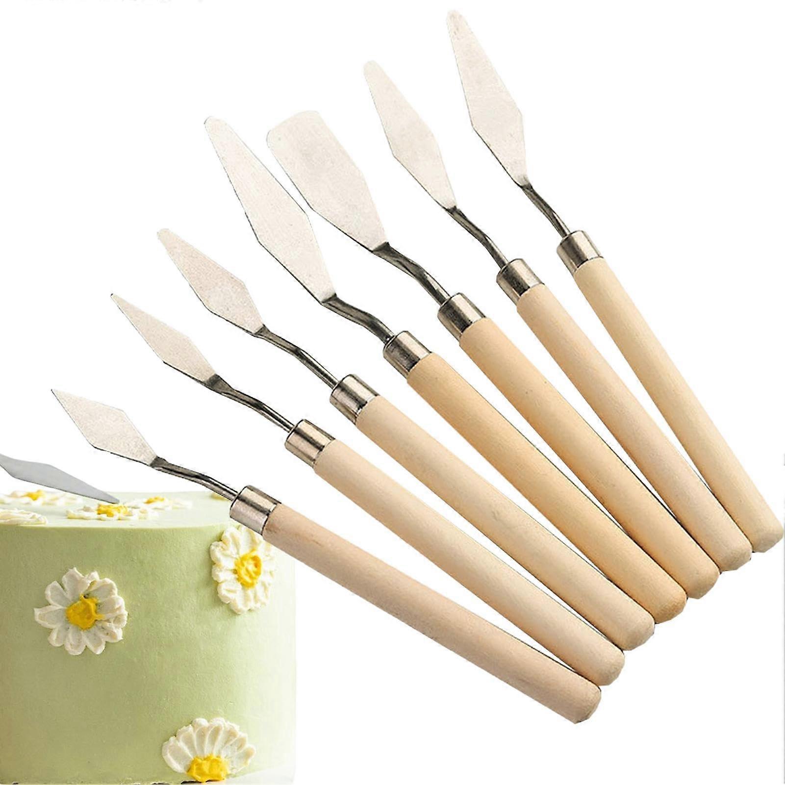 Paint Spatula for Acrylic Painting Set of 7, Durable Art Scraper Tools for Oil Paint, Portable Supplies for Beginners