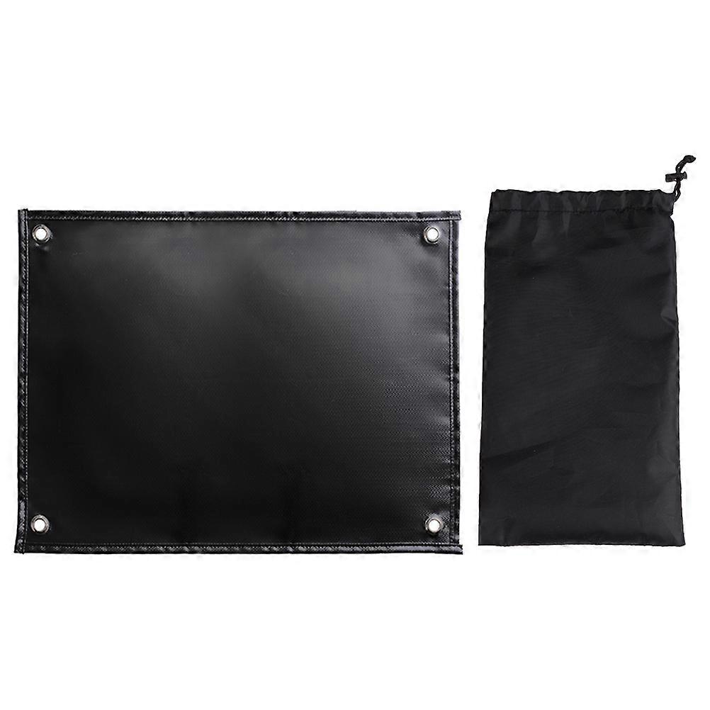 Fiberglass Fire Retardant Blanket Portable Heat Resistant Insulation Mat for BBQ Outdoor Use Durable Safety Accessory