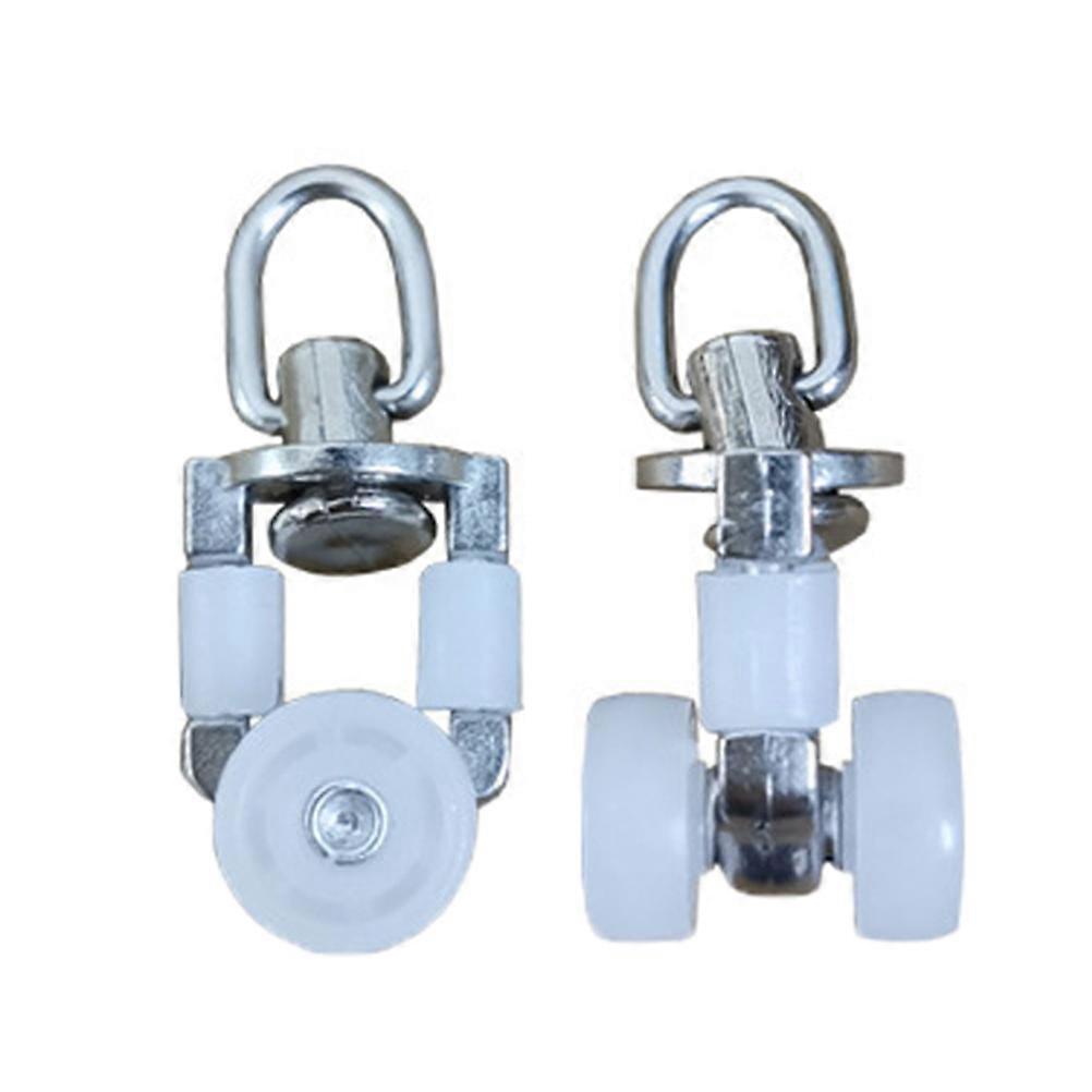 20pcs Curtain Track Rollers & Hooks – Ceiling Drapery Rail Gliders for Shower, Window, Closet Doors – Use