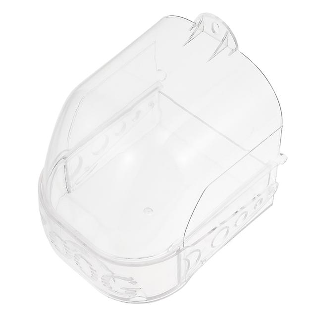 1Pc Bird Cage Outside Hanging Bathing Box Plastic Small Bird Parrot Bathtub