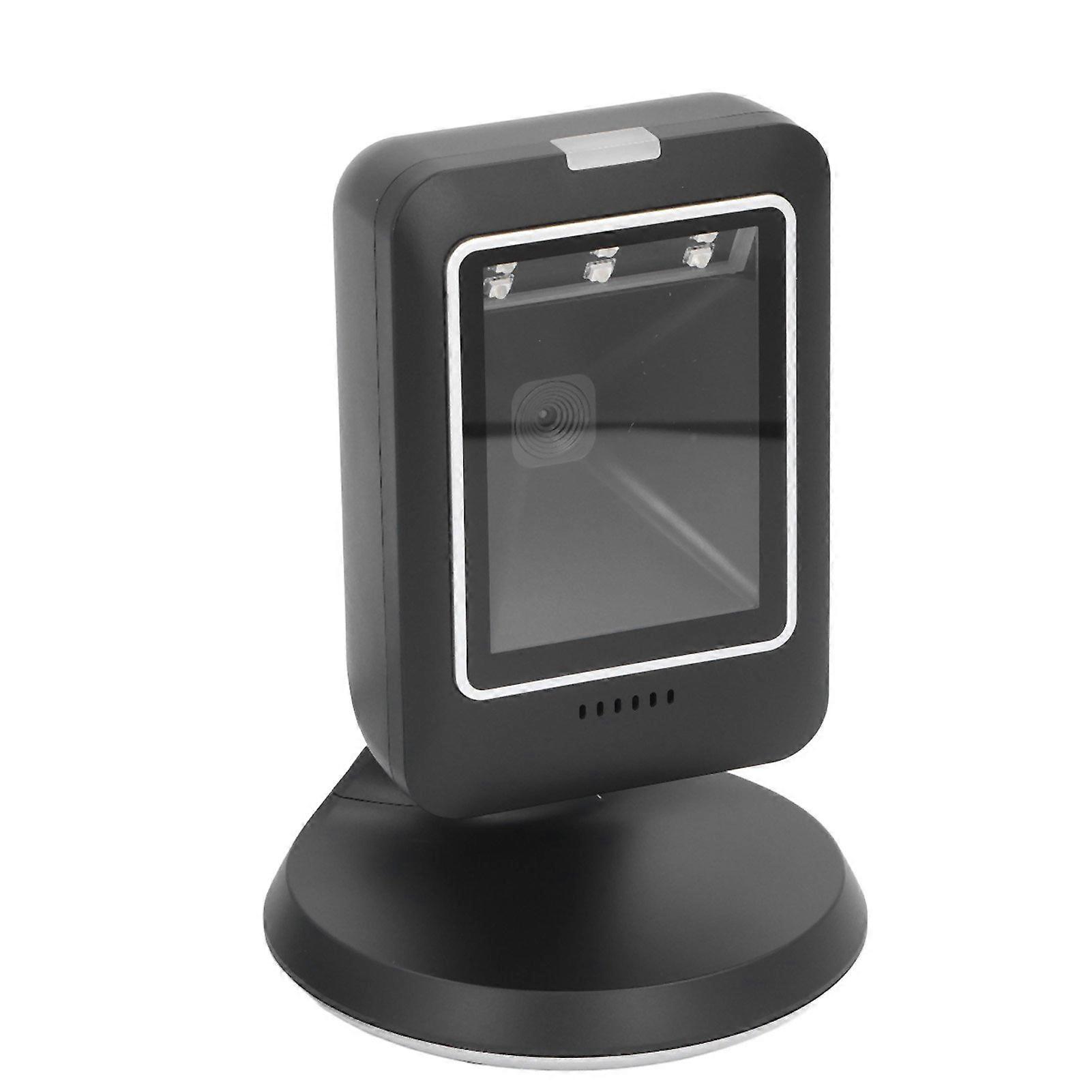 2D Hands Free Barcode Scanner QR Barcode Omnidirectional USB Wired Desktop Reader for Retail Store Supermarket