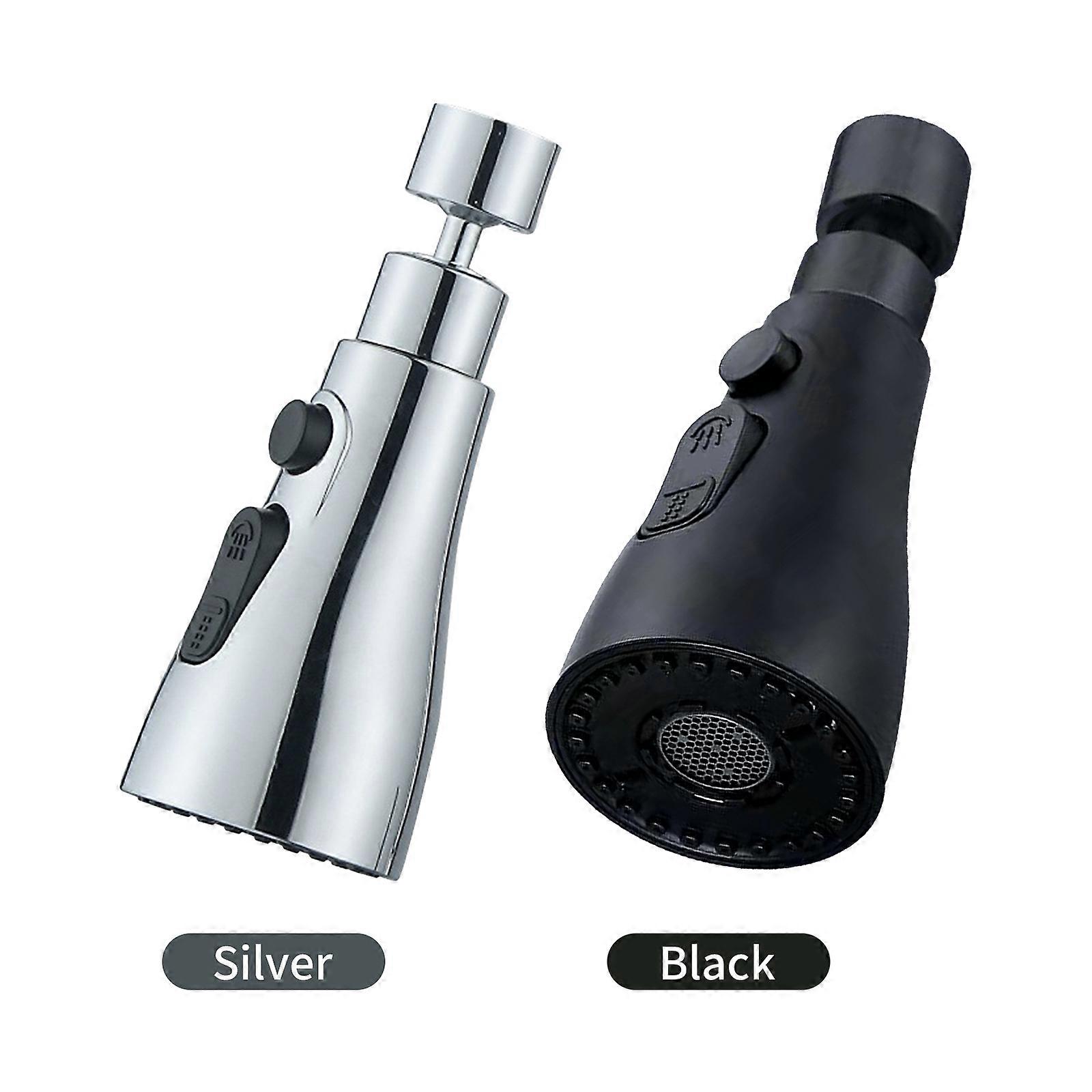 3 Functions Spray Head 360°Swivel Faucet Spayer Head G1/2 Water-saving Sink Aerator for Kitchen Faucet Replacement Spray Head Polished Finished