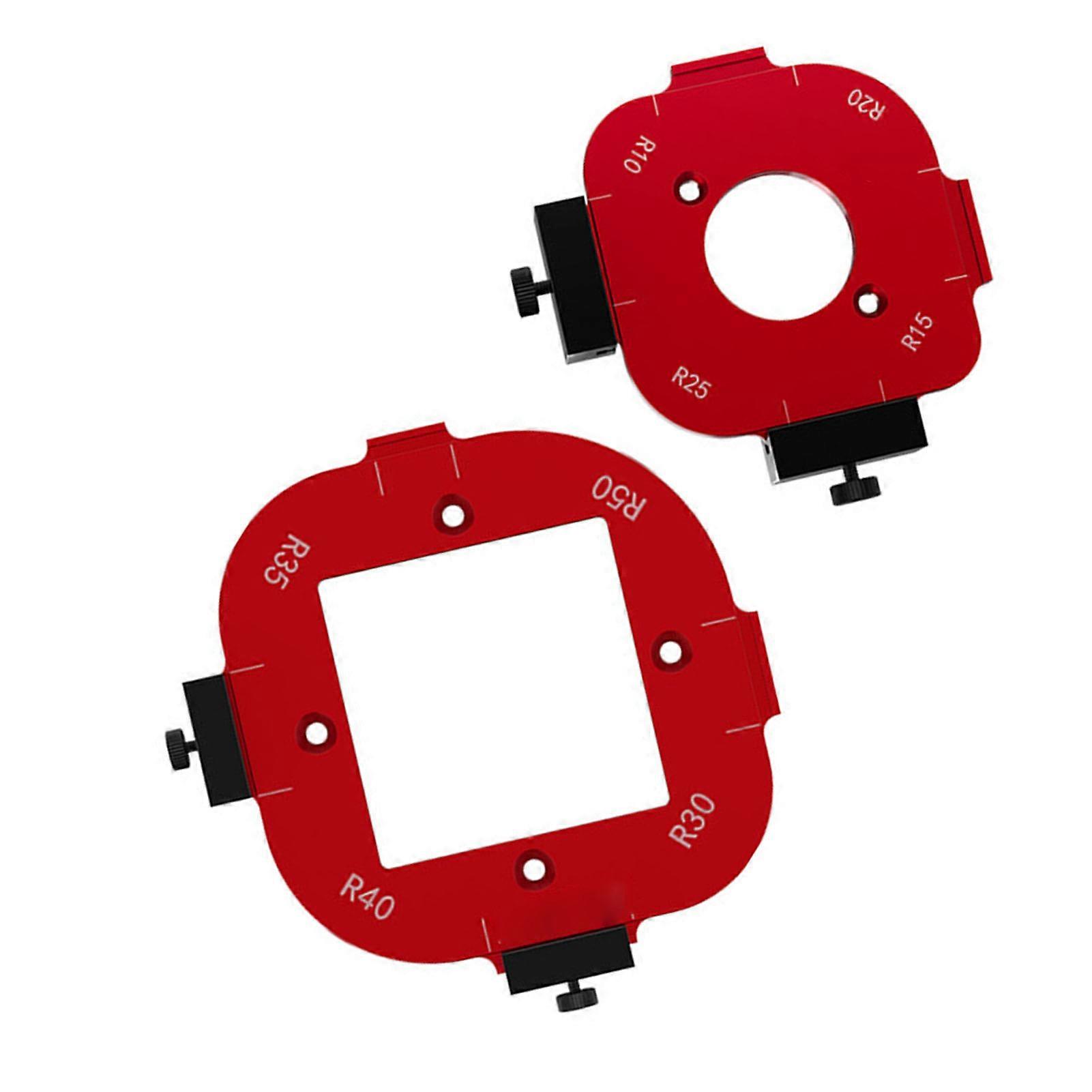 Rounded Corners Router Bit Template Aluminium Alloy Router Table Corner Radius Jig R10 R15 R20 R25 R30 R35 R40 R50 