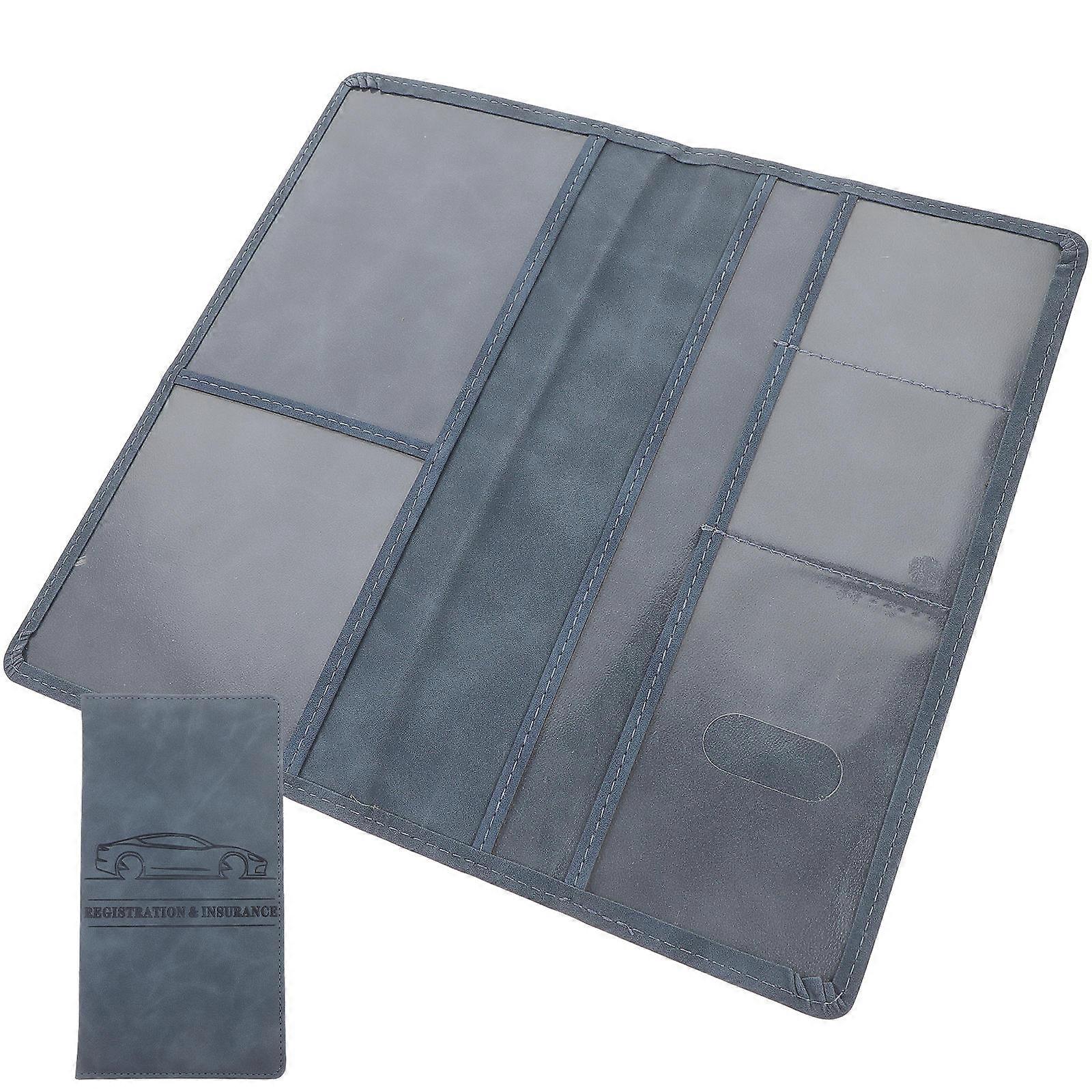 حامل وثائق السيارة كم رخصة القيادة الأمريكية بو جلد تخزين آمن للاستخدام اليومي 1 قطعة