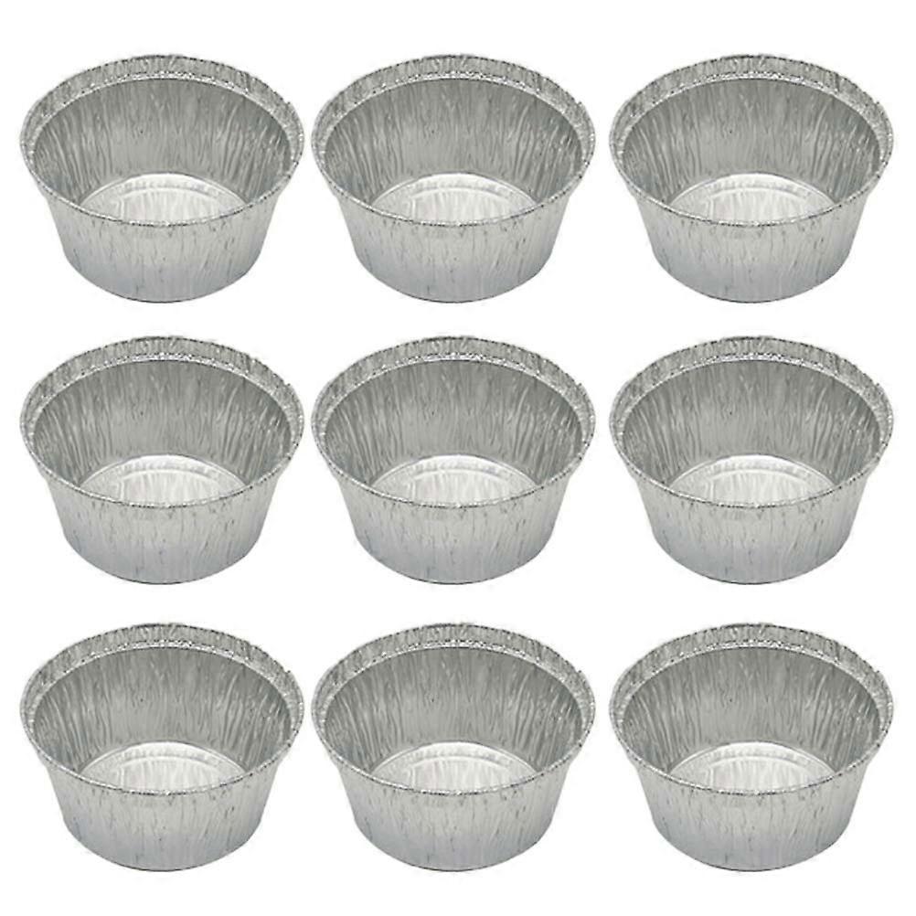 Metal Pie Pans Tin Foil Bowl for Home Use Round Shape Silver Color 285ML Capacity Baking 20Pcs