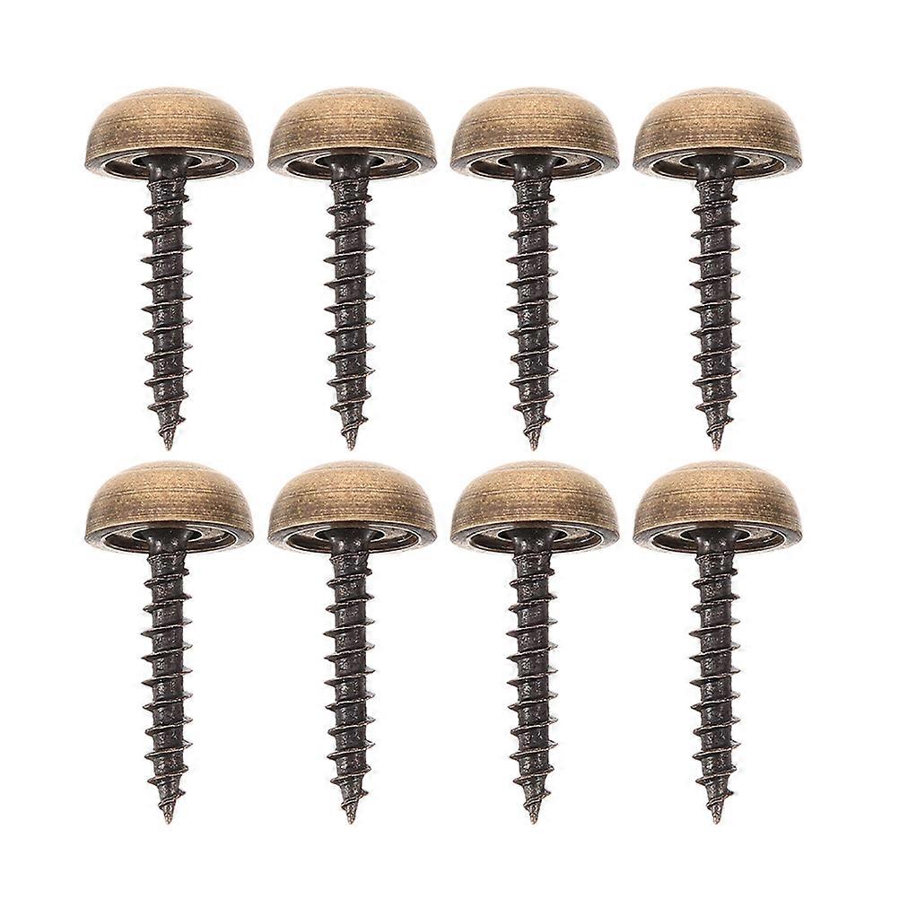 Mirror Screws Decorative Caps Cover Brass Diy Projects Enhances Appearance 8Pcs