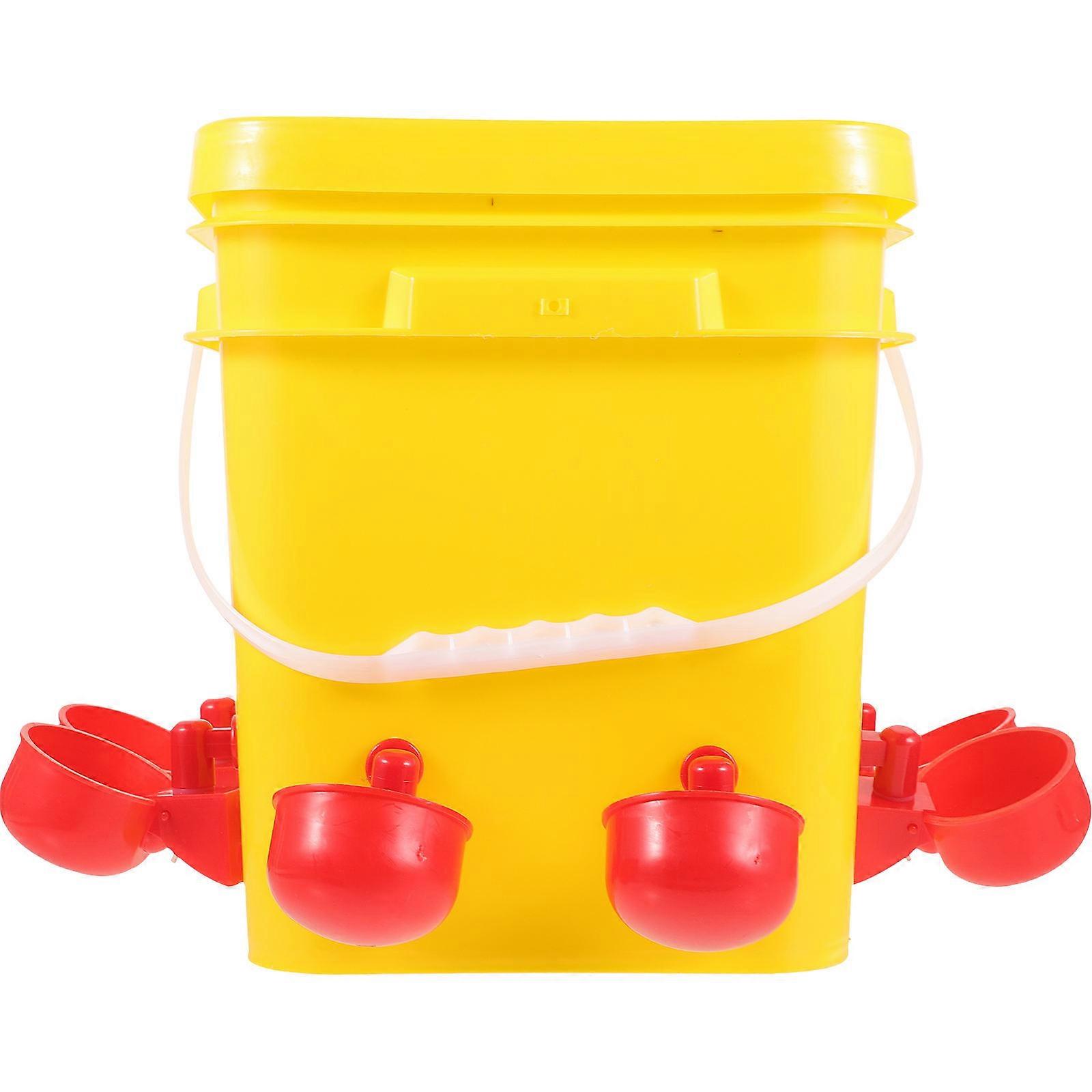 Small Poultry Feeder Chick Feeder Food Container Poultry Owners 1 Set