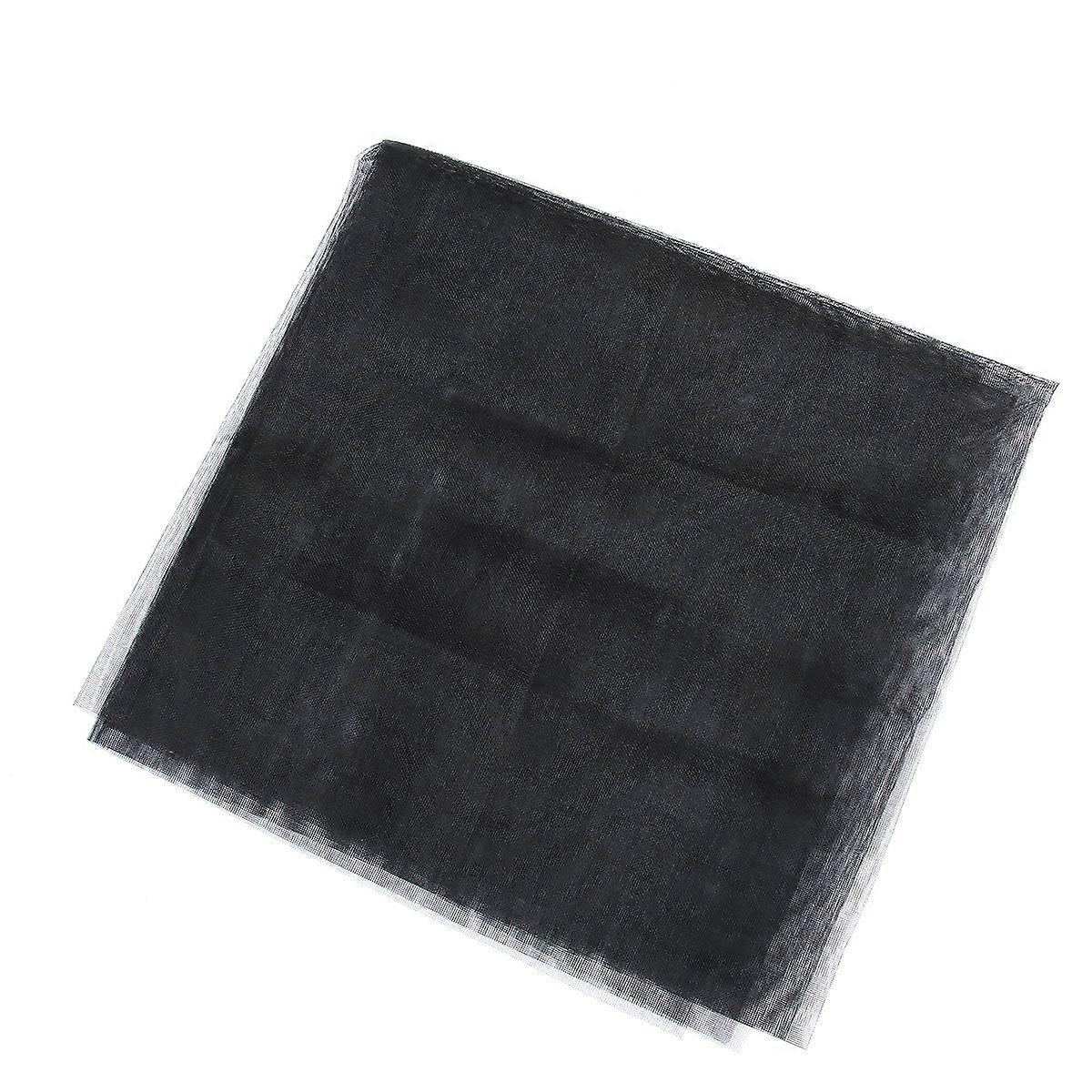 Screen Mesh For Window Glass Fiber Window Screen Mesh Insect-Resistant Breathable Simple Design 250x120cm Black 1Pack
