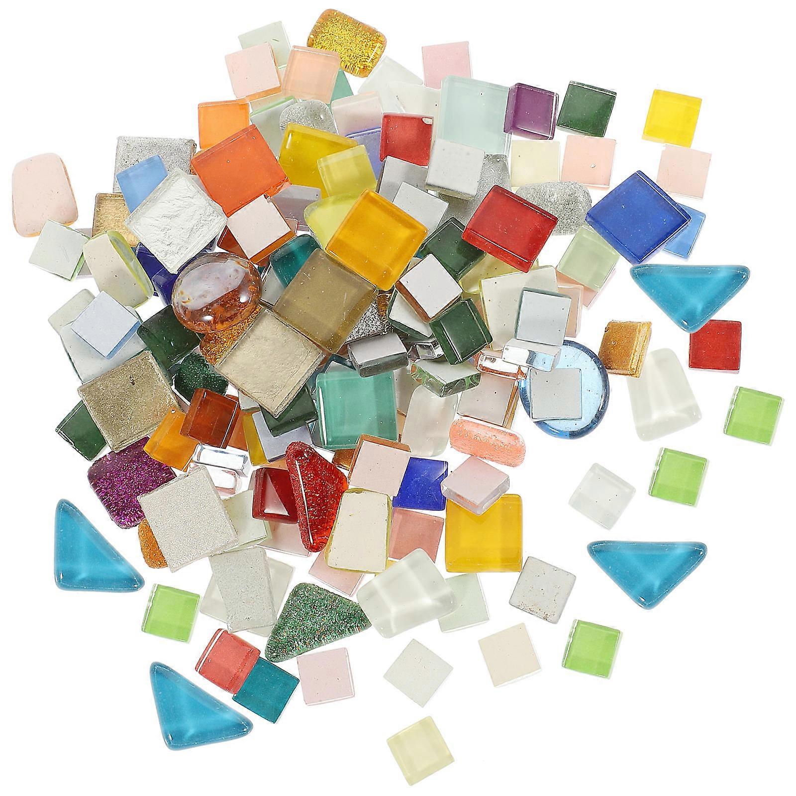 Irregular Crystal Mosaic Tiles Assorted DIY Crafts Materials for Home Decoration Vases Art Projects Safe Durable Easy to Use