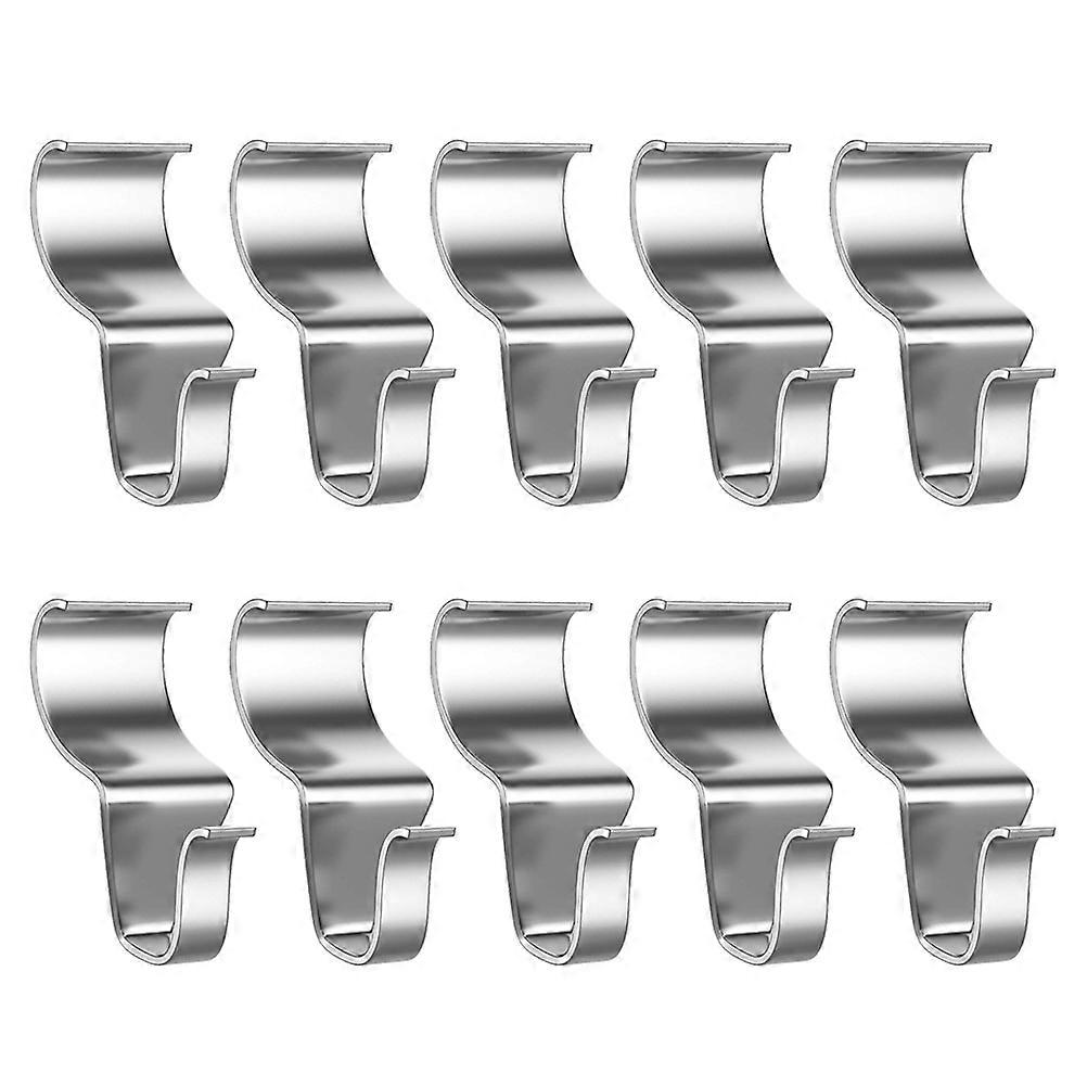 Siding Hooks for Hanging Outdoor Low-Profile Stainless Steel Hooks for Home Decorations 4x2x2cm 10Pcs