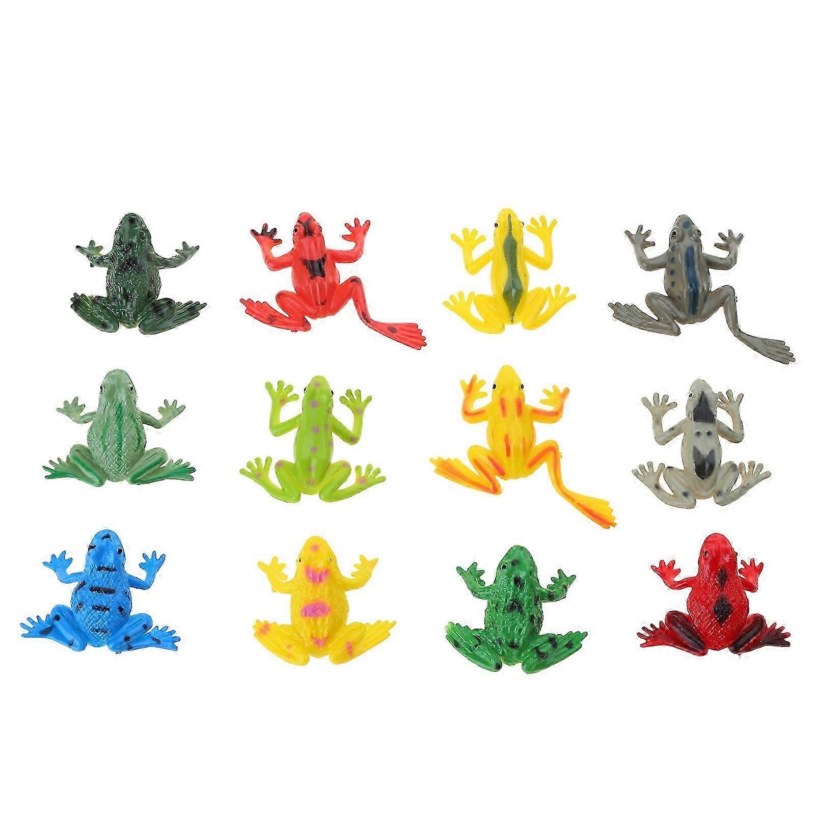 for Frog Figurine Simulation Tree for Frog Interactive Realistic Amphibia Animal Model Biology Learning Props for Boy Gi