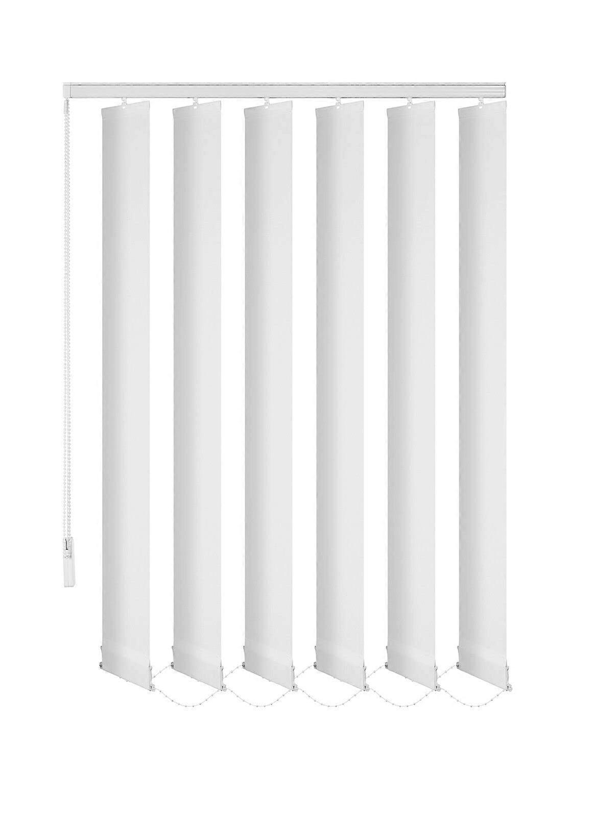 Replacement Lamps for Slat Curtains, 250 cm Long, 8 Colors, Individually Shortenable, Set of 20, White