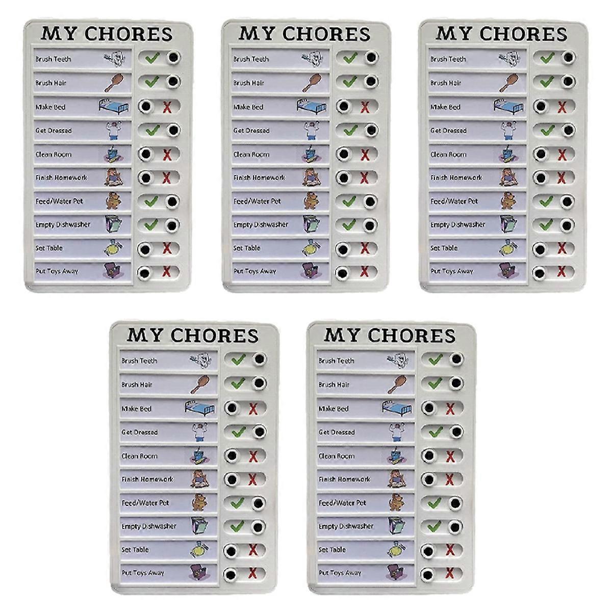 My Chores Memo Plastic Board, Detachable and Reusable