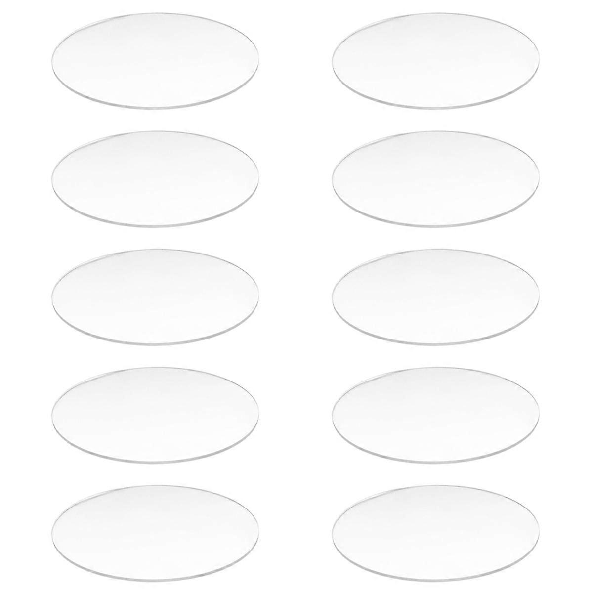 Transparent 3mm thick Mirror Acrylic round Disc Diameter:85mm