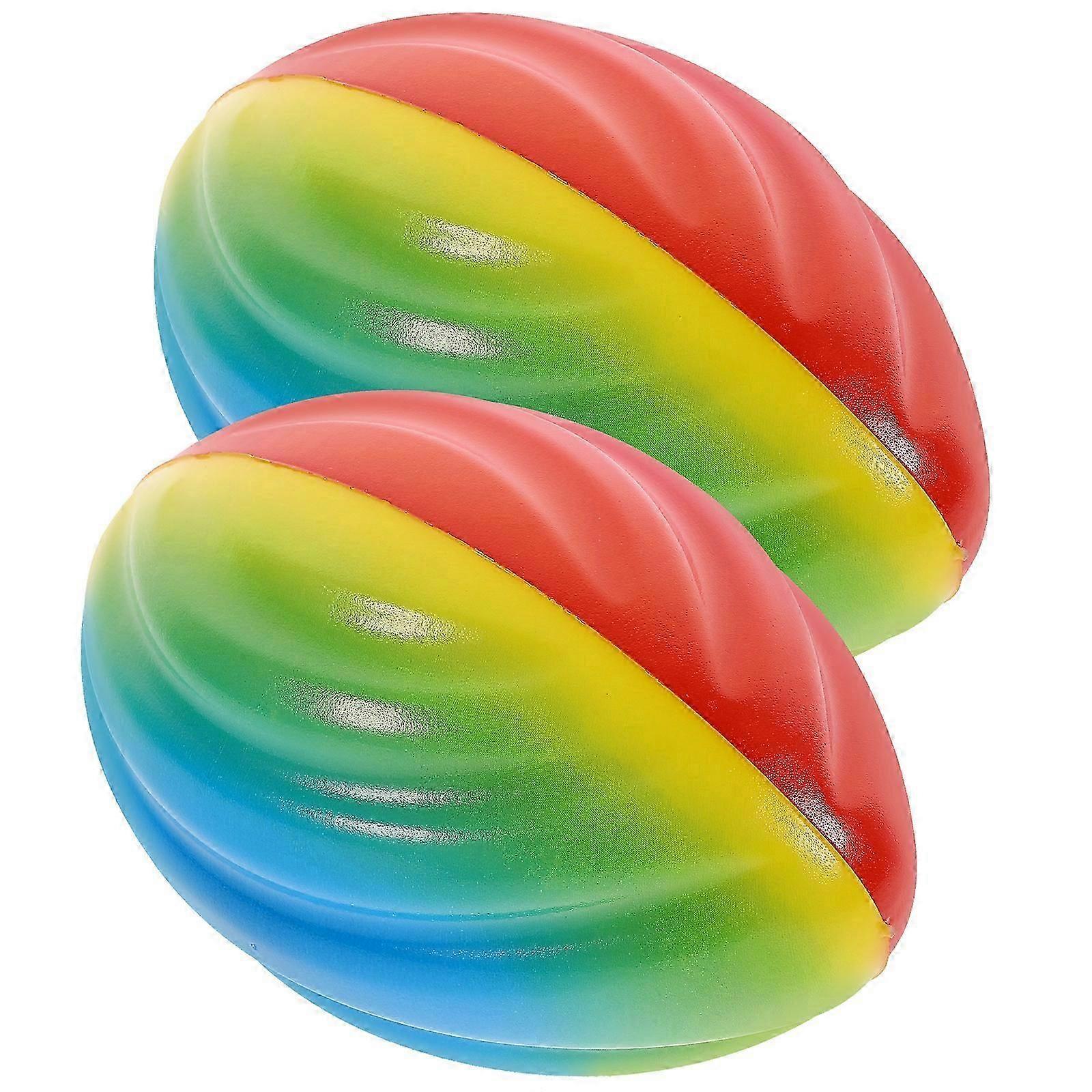 2 adet Çocuk Rugby Topu Eğitimi Rugby Çocuk Eğitim Topu Yeniden Kullanılabilir Rugby Eğitimi Rugby Topu