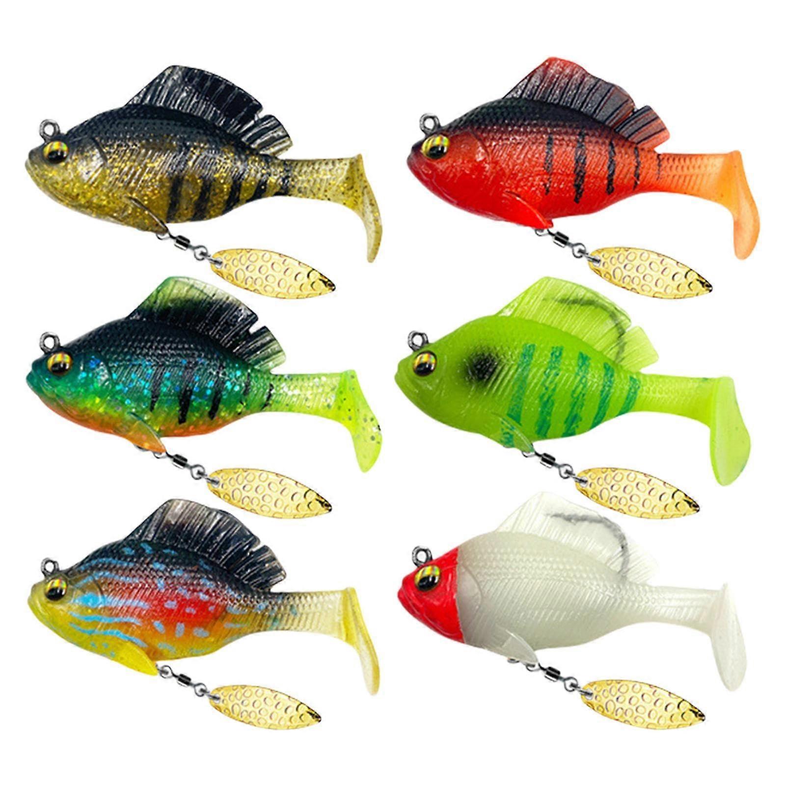 Swimbaits Paddle Tail Fishing Lures Template Model SPI 4.5cm Plastic Spinner Swimbait Grande Action 3D Eye Easy To Catch