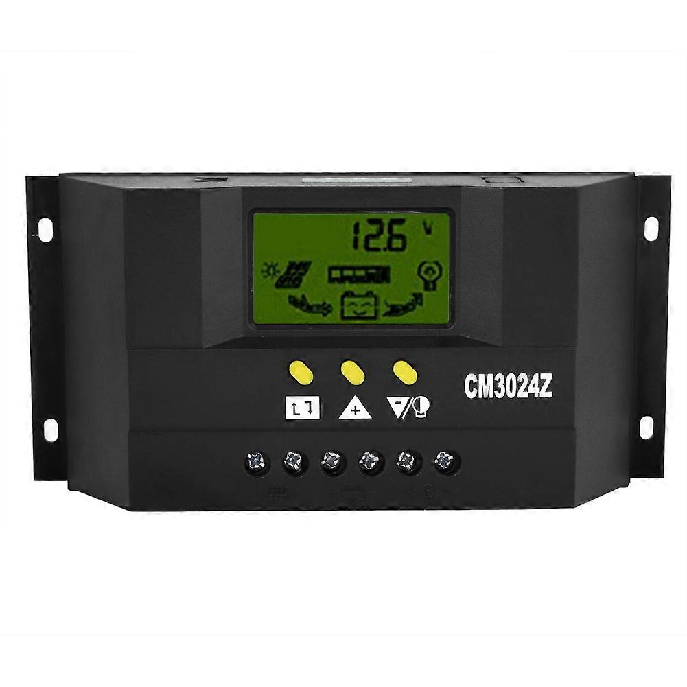 CM3024Z 12V24V 30A Solar Charge Remote Controller Regulator LCD Display with 3 Buttons