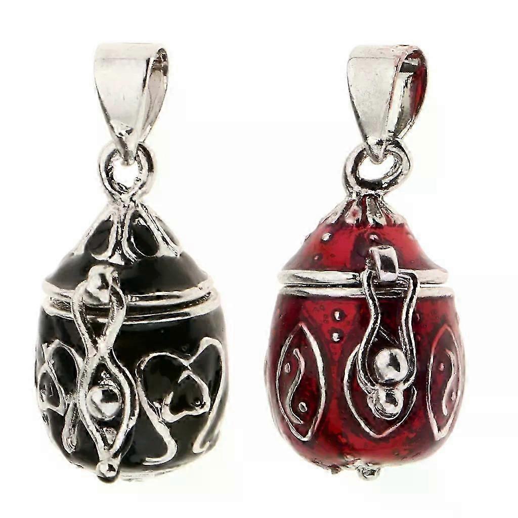 Vintage Enamel Memorial Jewelry Pet Ash Funeral Cremation Urn Charm Pendant