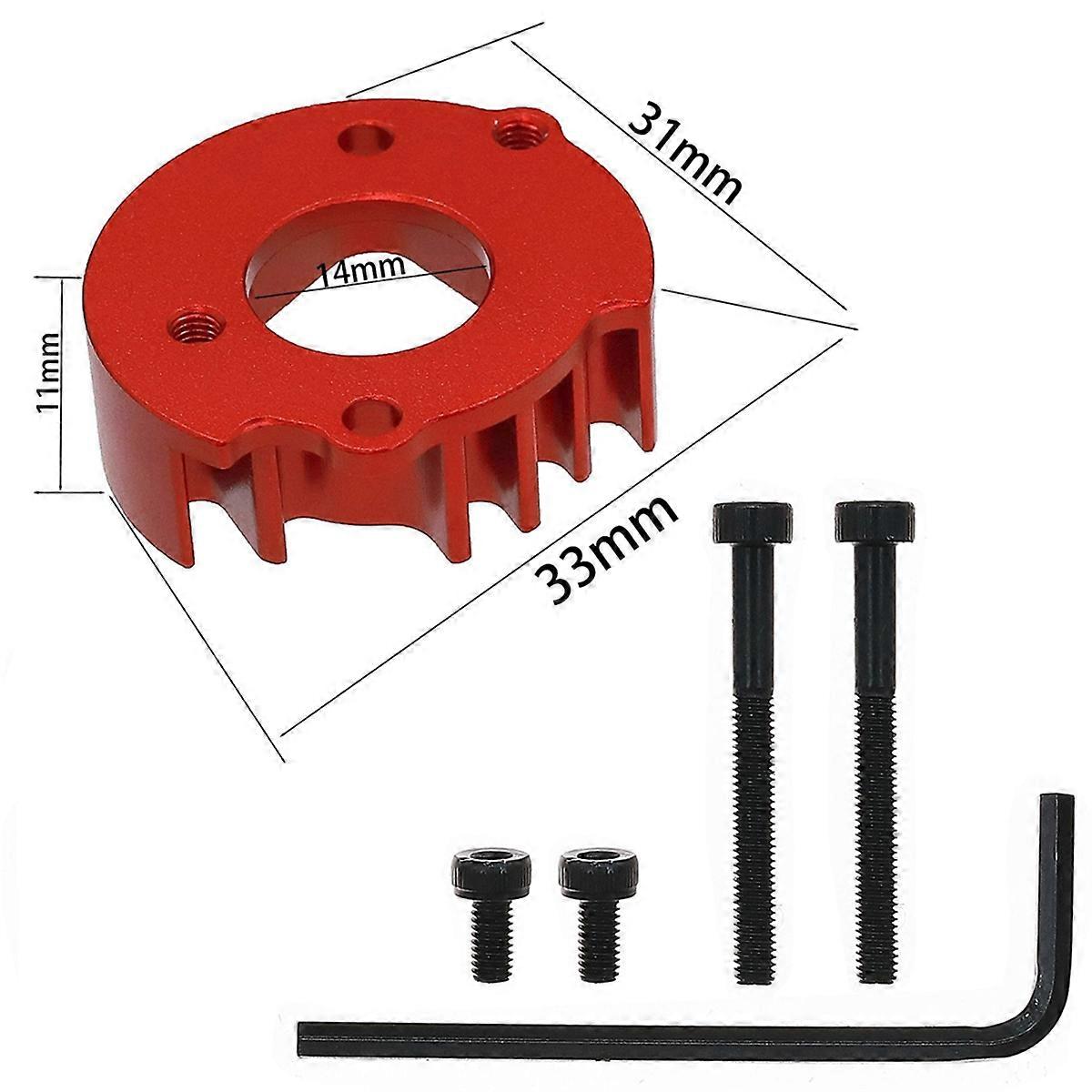 Aluminiumlegierung Motor Base Kit für 1/10 CW-01 RC Auto Rot