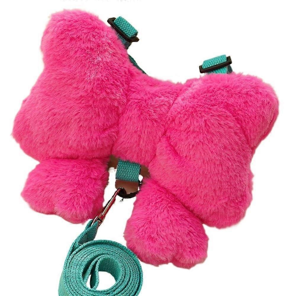 Pet Leash With Bow - Pink, Size L (5-9 kg), For Cats And Puppies