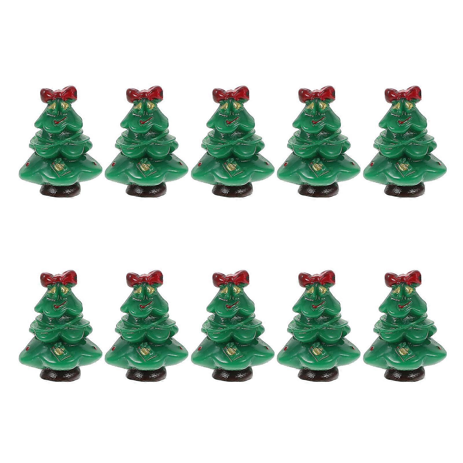 Artificial Pine Tree Branches For Decoration Resin Ornaments Interior Design 2.5X2.5X1.8CM 10Pcs