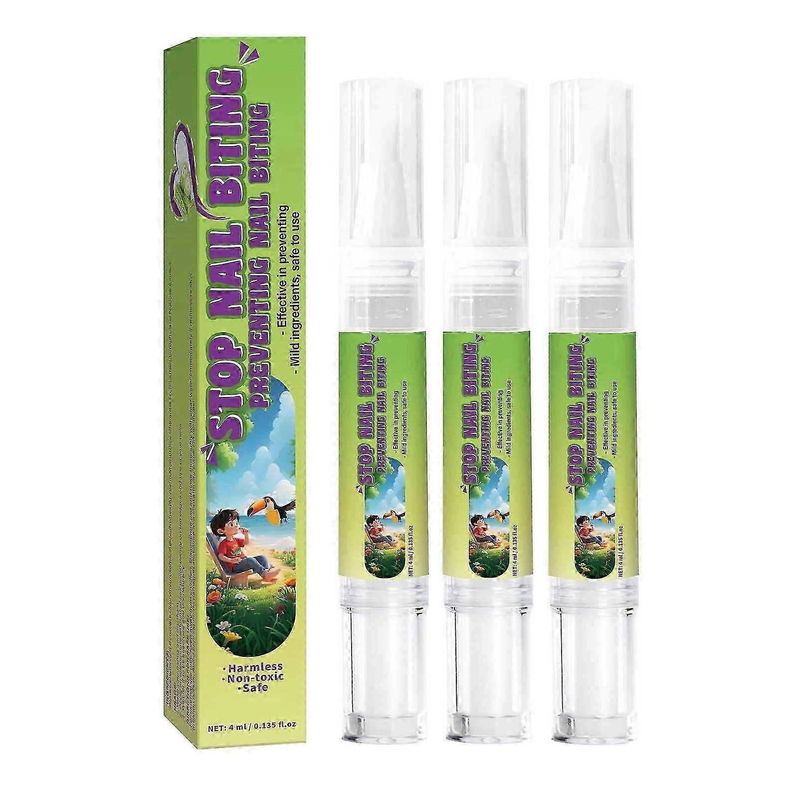 Child-Safe Nail Biting Deterrent - Gentle Formula to Help Break Finger-Chewing Habits in Kids & Adults