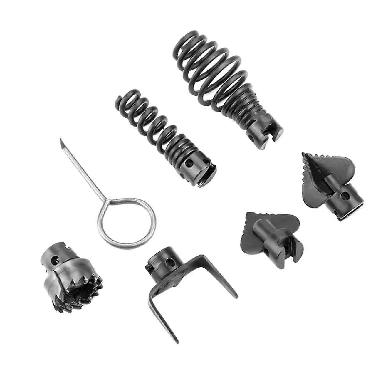7piece pipe cleaning set professional sewage cleaning for toilets and drains and rust to remove blockages hair