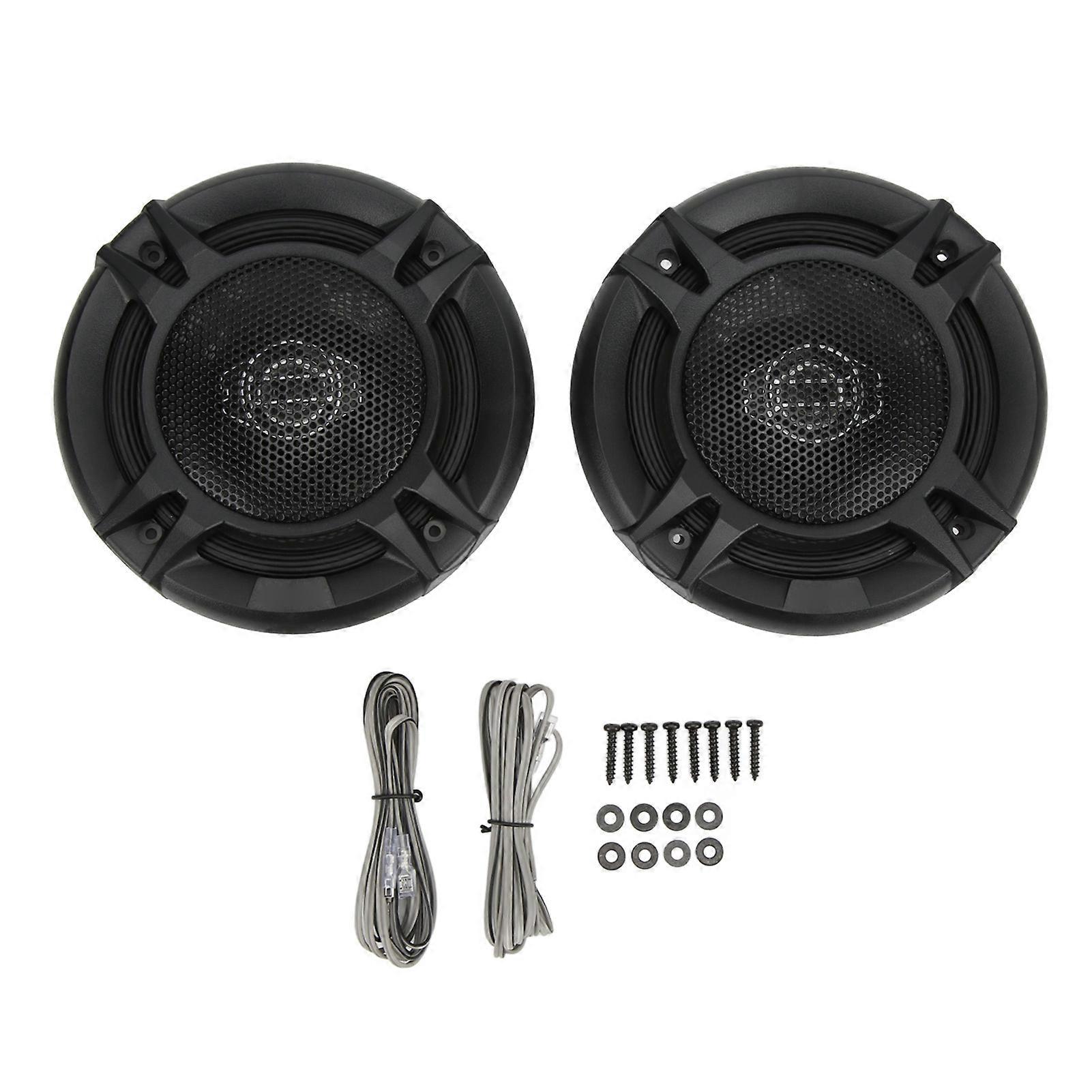 1 Pair 6in 2 Way Coaxial Speakers High Sensitivity Car o Tweeter 12V Universal for Automobile