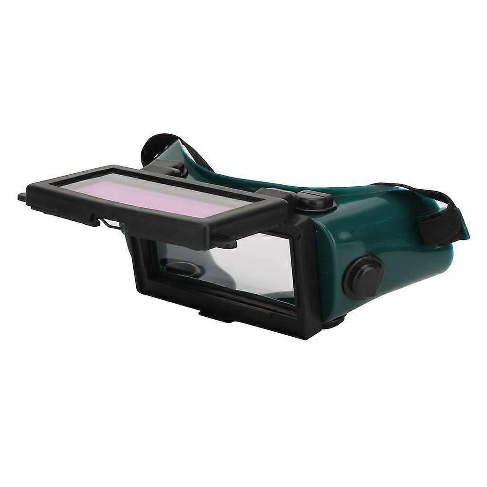 Auto Darkening Welding Goggles Solar Eye Mask with Auto Darkening Welding Goggles Welding Eye Protection Goggles (Dark Green)
