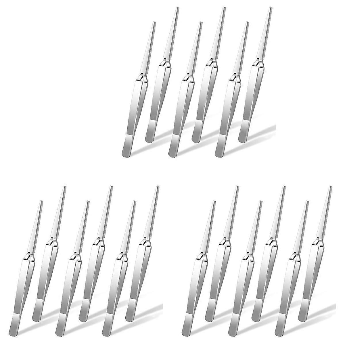 Craft Tweezers, 6 Pieces Locking Tweezers Reverse Tweezers