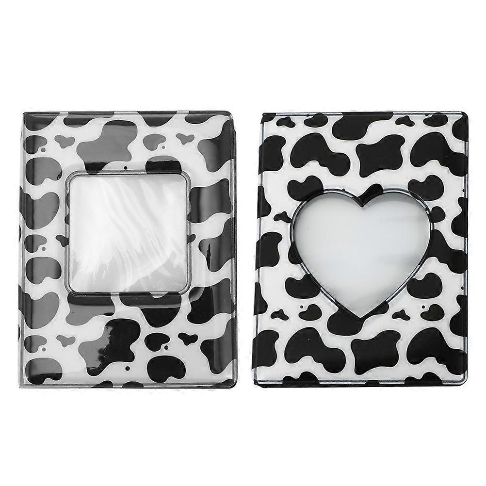 Decorative Photos Albums Home Modern Minimalist Practical Design Heart Hollow PVC 2Pcs