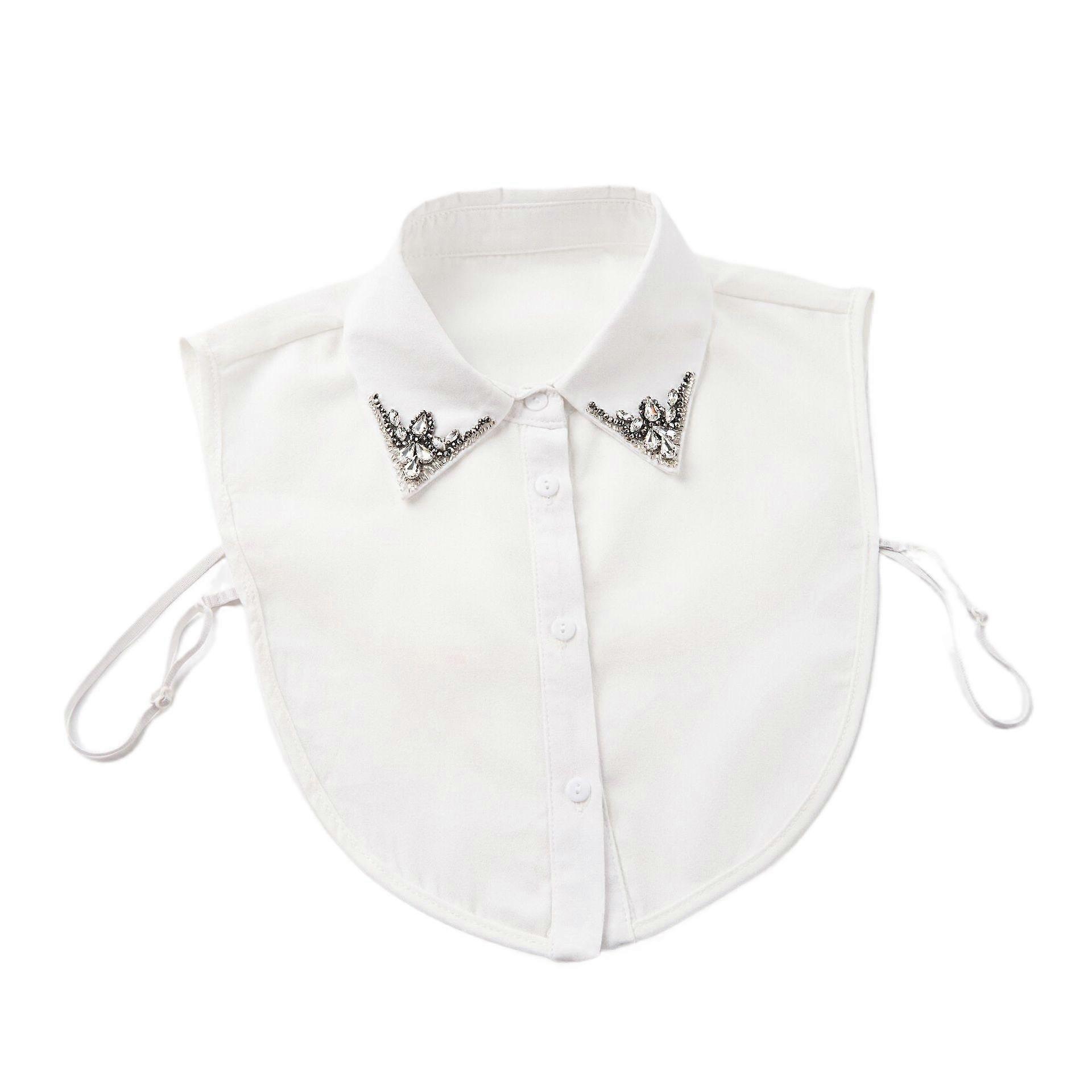 ins new high quality rhinestone teardrop pointed collar for sweater shirt false