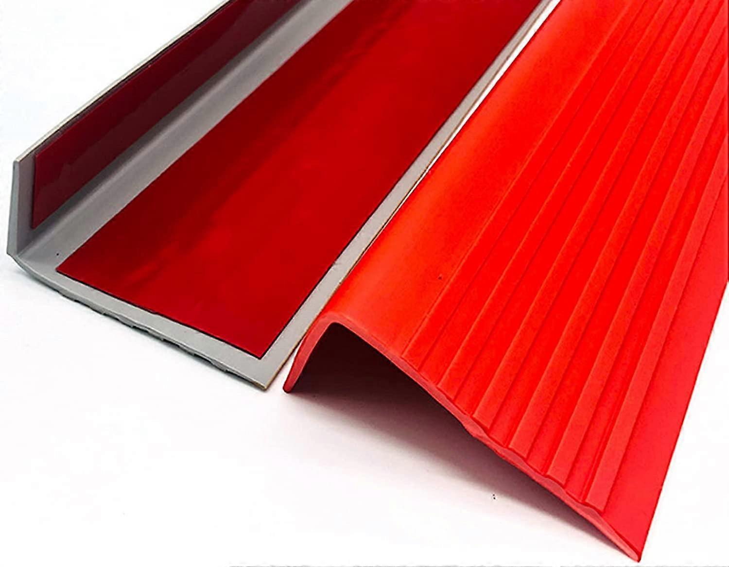 PVC AntiSlip Strip Stair Edge Trim 100*6*2.5CM Red