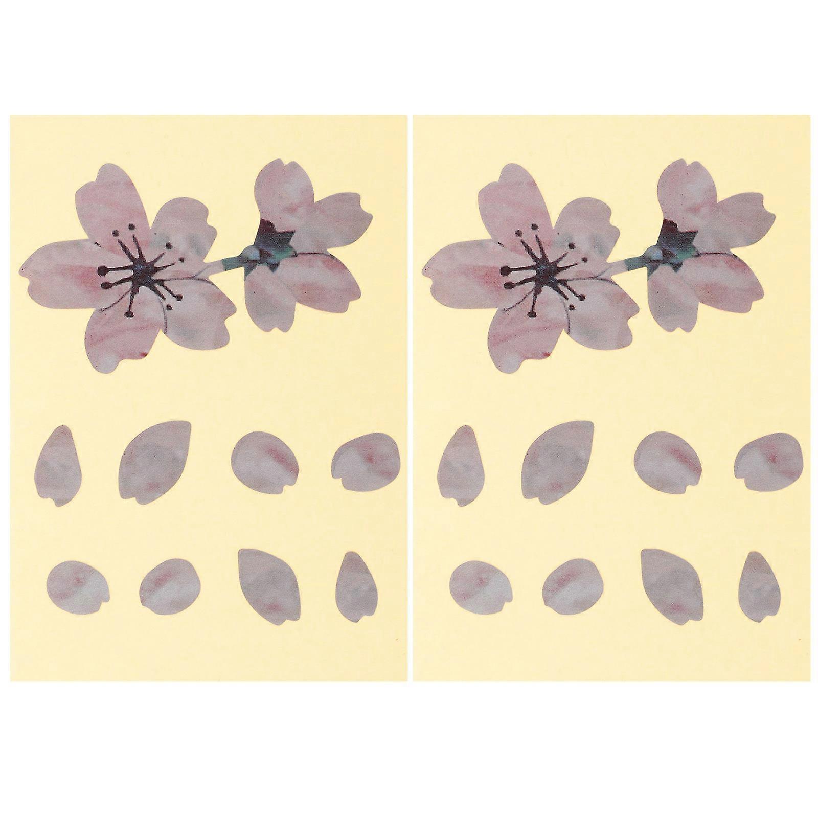 Self Adhesive Flower Decals for Guitar Fretboard Creative Petal Stickers for Bass Guitar Decoration, Easy Apply & Remove Without Damage