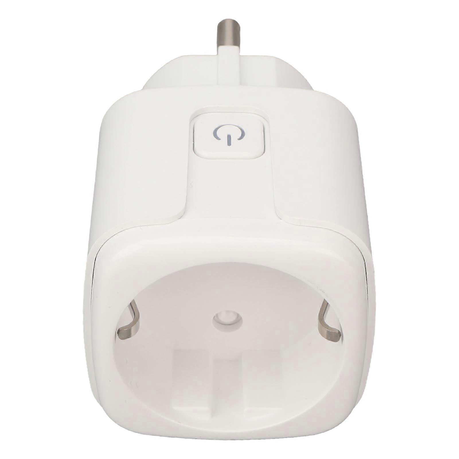 Smart Socket Stemmekontroll WiFi-tilkobling Automatisk Slå av Hjemmeuttak 16A