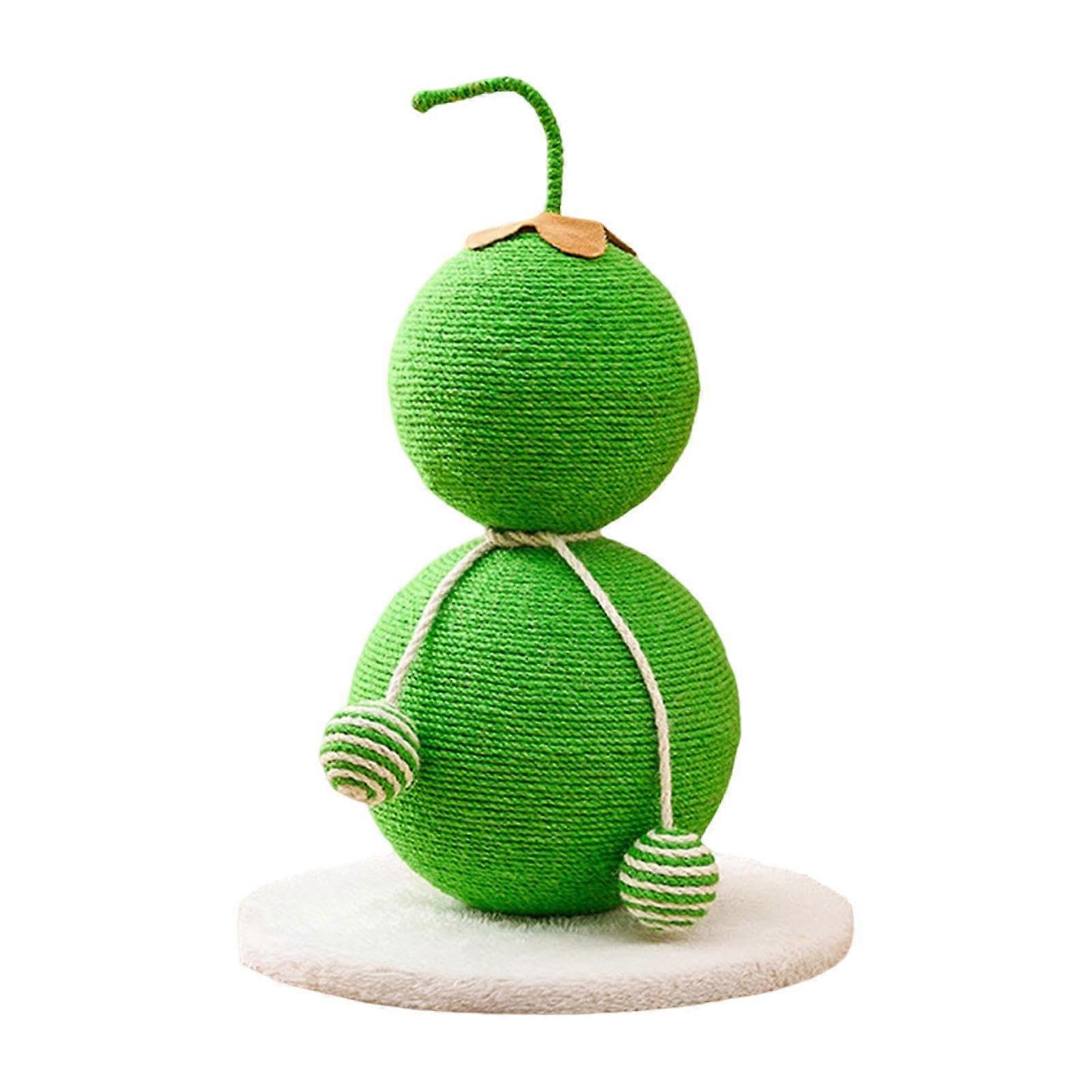 Cat Scratching Post, Sisal Scratch Post, Cute Cat Scratcher for Indoor Cats, Kittens, Green