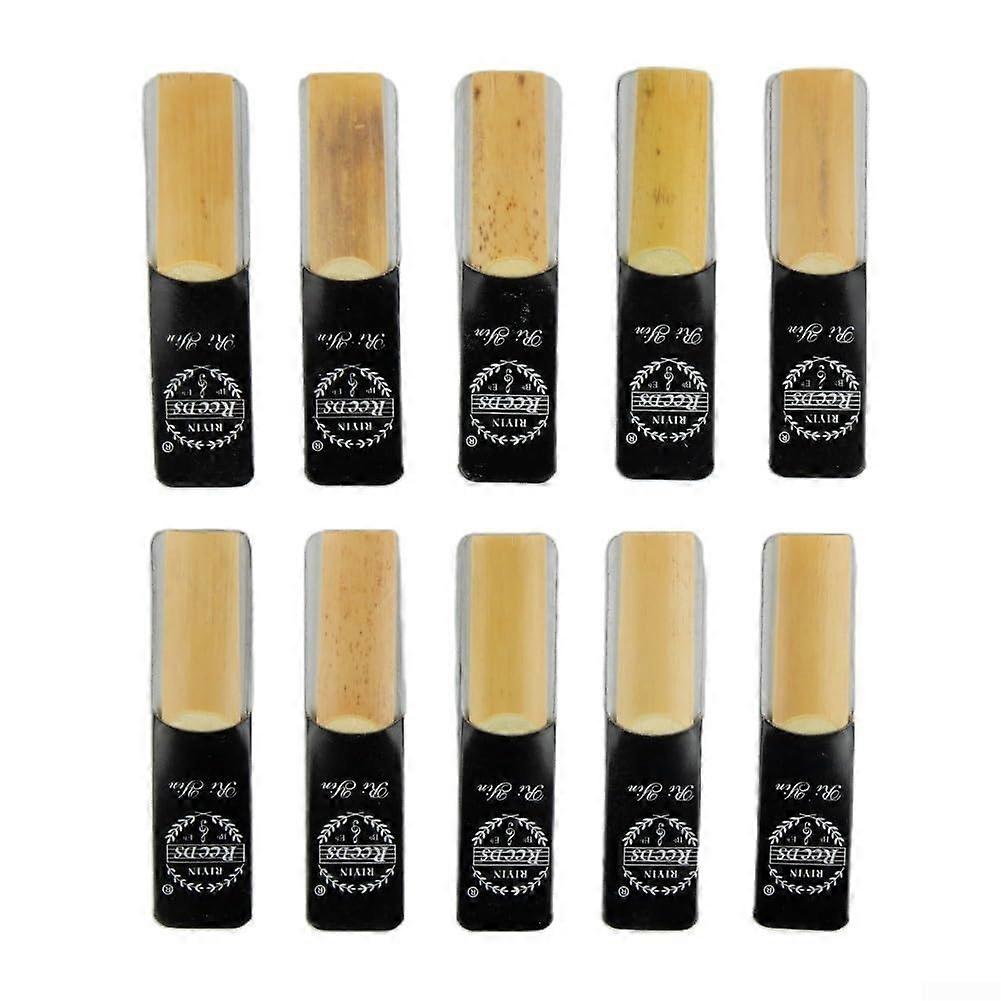 10 x Bb Tenor Sax Reeds Strength 1.5 to 4.0 for Rich Sound (Hardness 2.0)