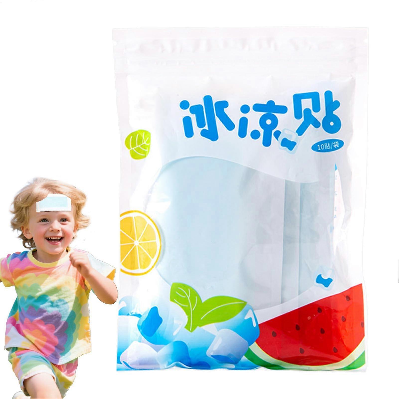 Cooling Patches for Kids, Hot Reducing Stickers, Instant Relief, LongLasting Cooling Patches Set of 10 for Sports, Travel, Camping, Training, Gym