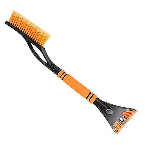 Car Ice Scraper with Brush for Jeep, Efficient Safe Windshield Scraper Yellow