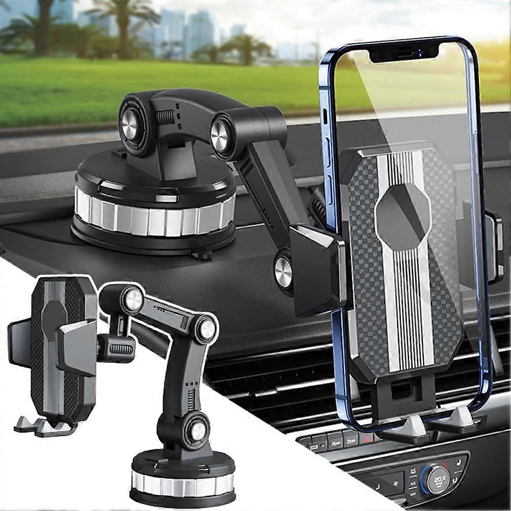 Car Mobile Phone Holder 360 Degree Rotatable, 25 Cm Arm, Suction Cup, Dashboard Windshield Mount For iPhone And 4-7 Inch