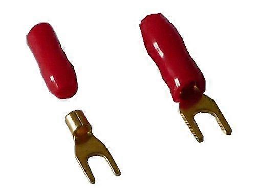 Fork Terminals 4.8 mm Red Casing (Pack of 50)