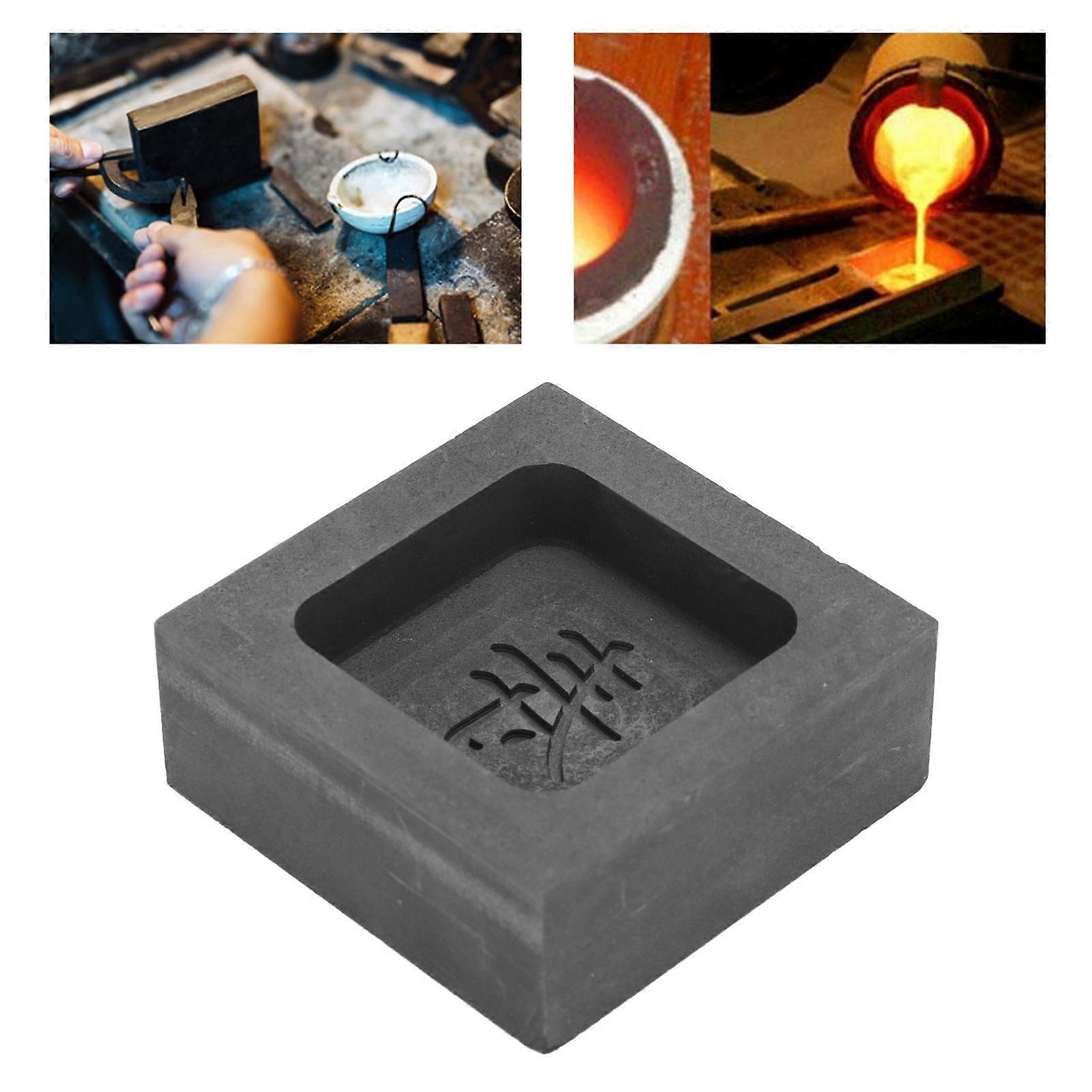 Graphite Casting Mold Thermal Stability Gold Silver Casting Ingot Mold for Chinese Character C