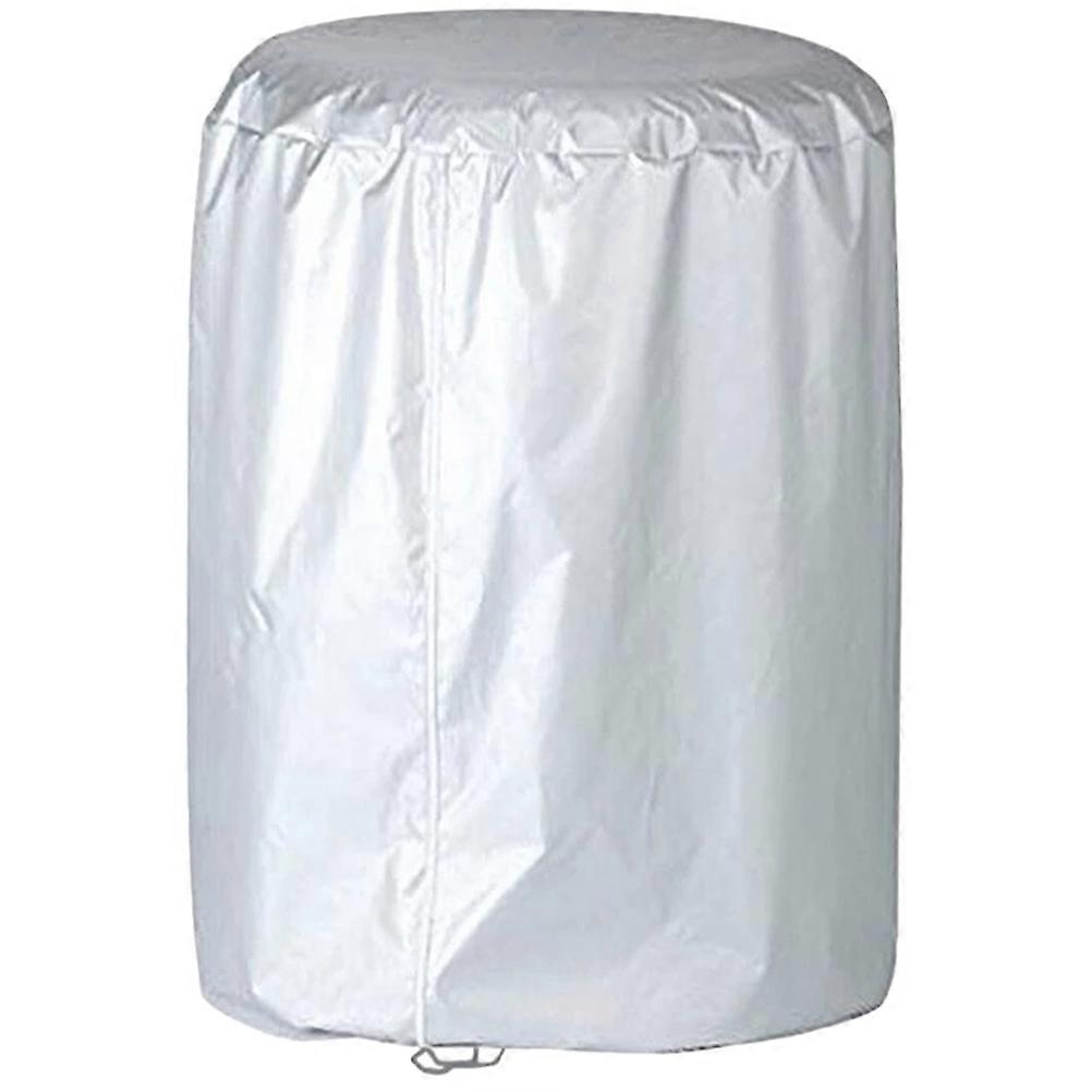 Rv Tire Cover with Sunproof Zipper for Camper of Durable Silk Polyester Silver