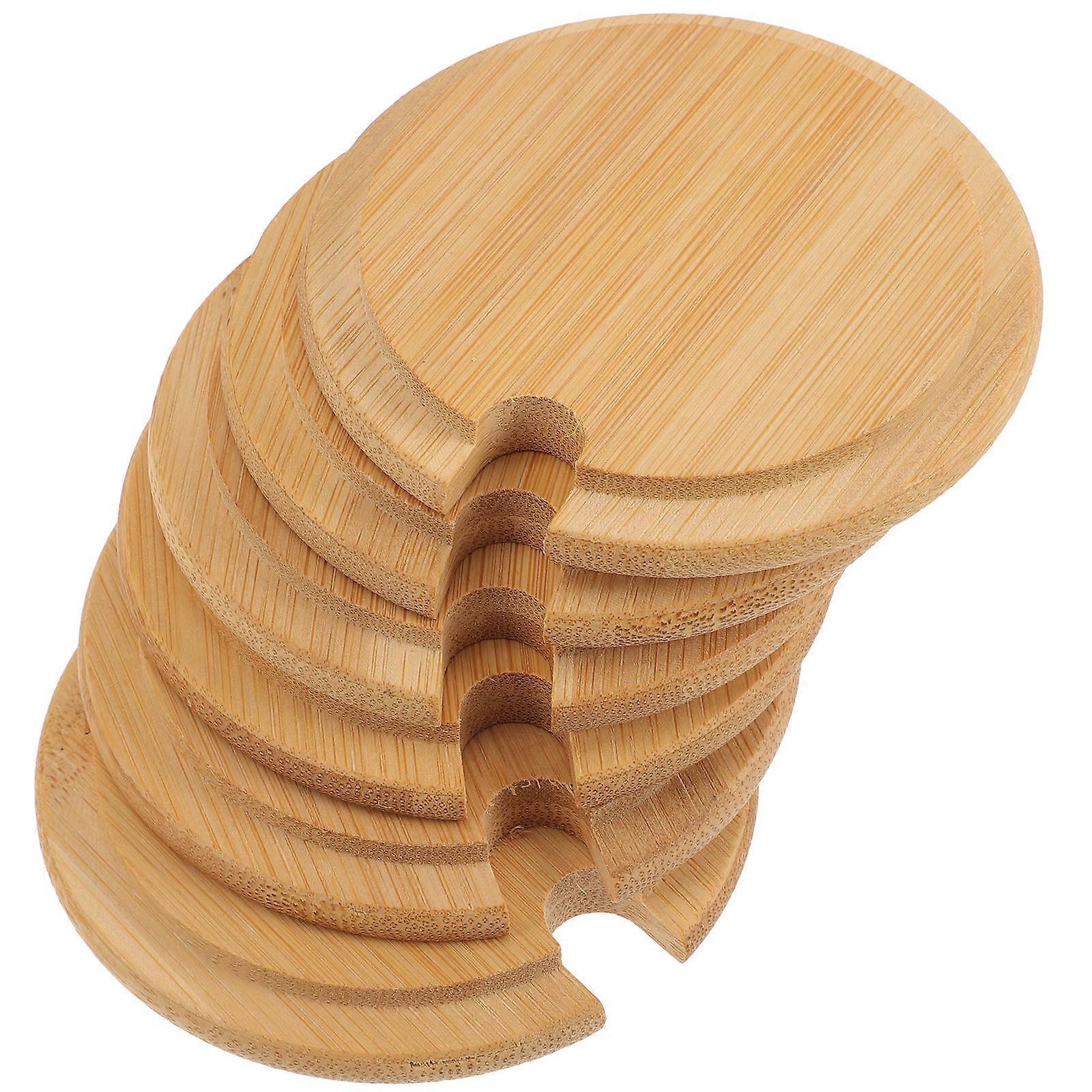 Dust-proof Covers for Home with Smooth Edges and Delicate Texture Bamboo Light Yellow 6pcs